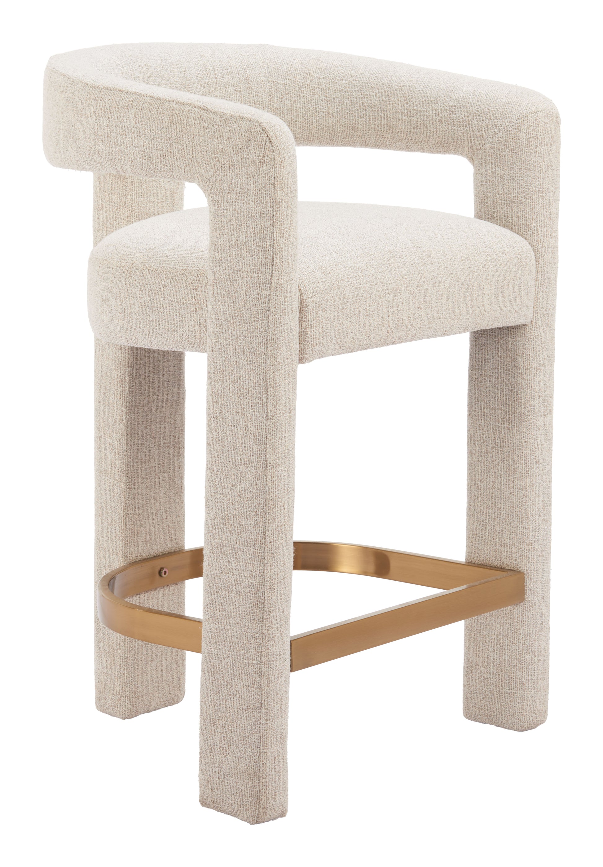 Saiko Counter Stool Beige style shot 1