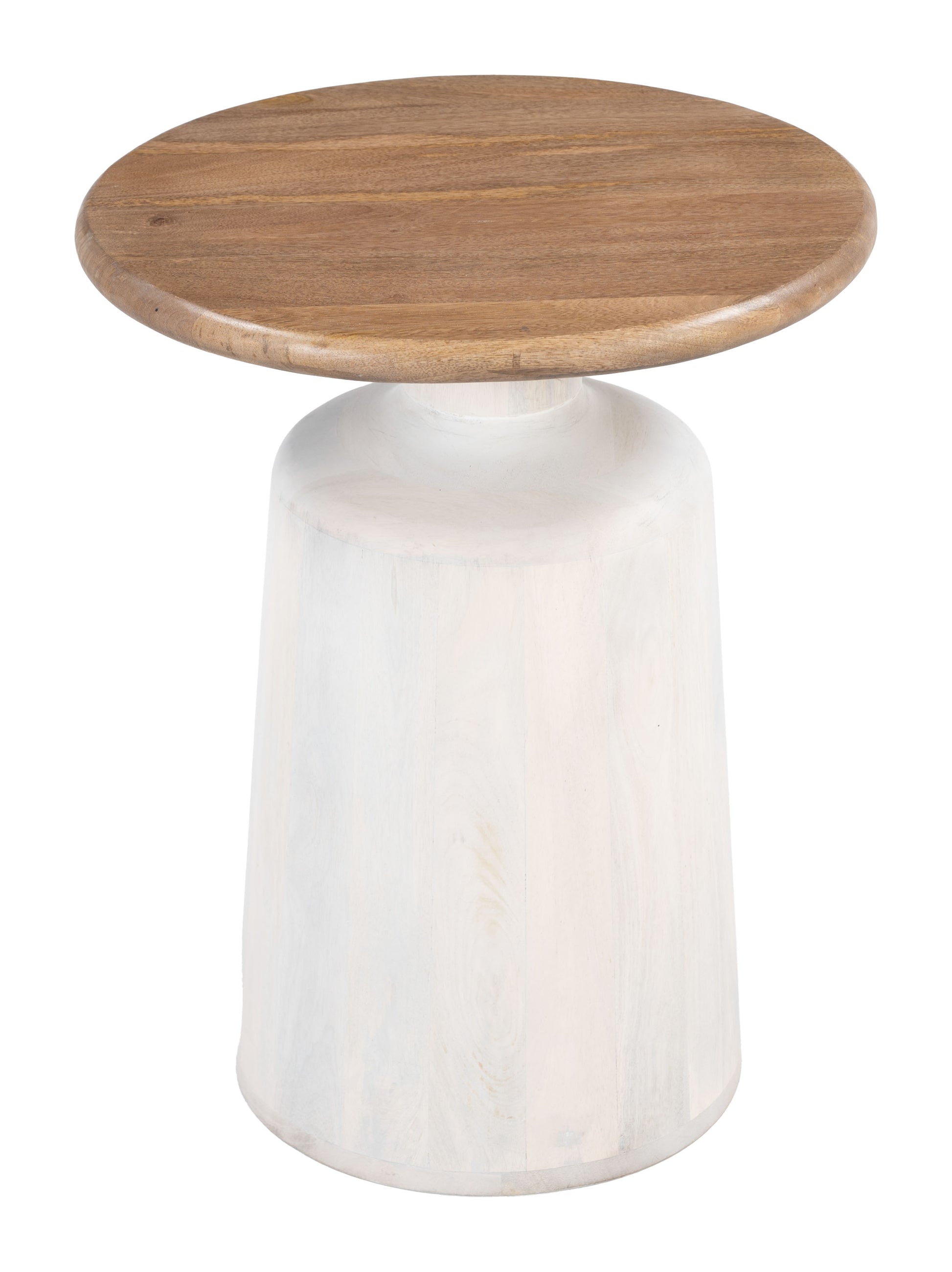 Goblet Side Table Brown & White style shot 1