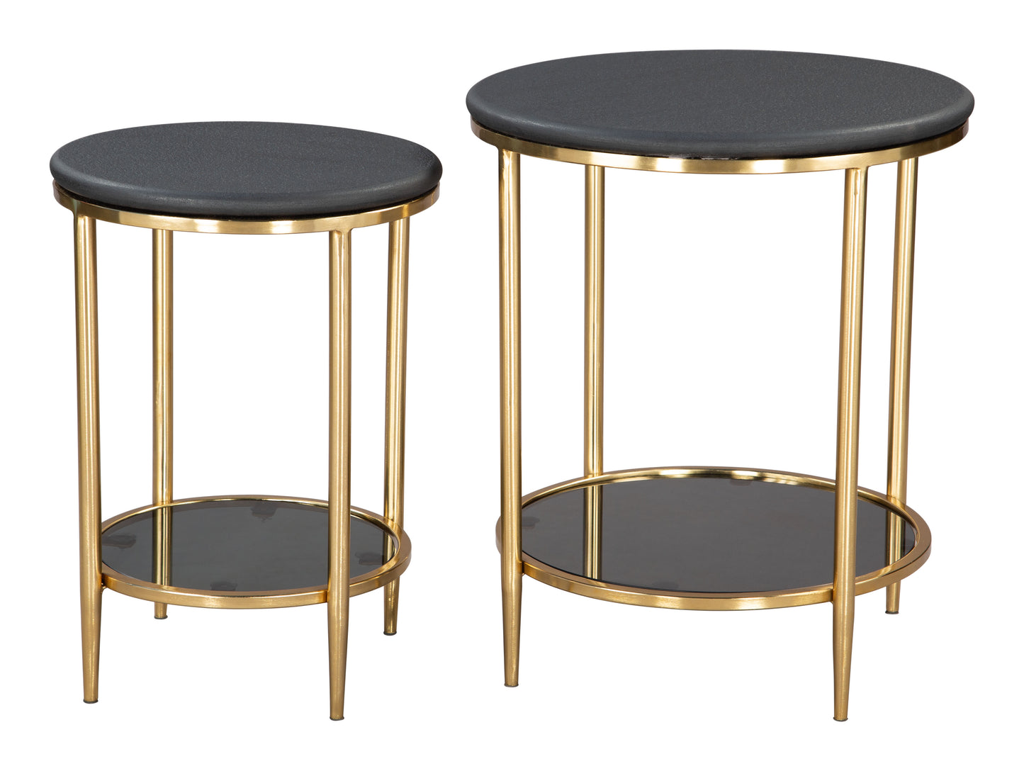 Koper Coffee Table Set (2-Piece) Black style shot 1