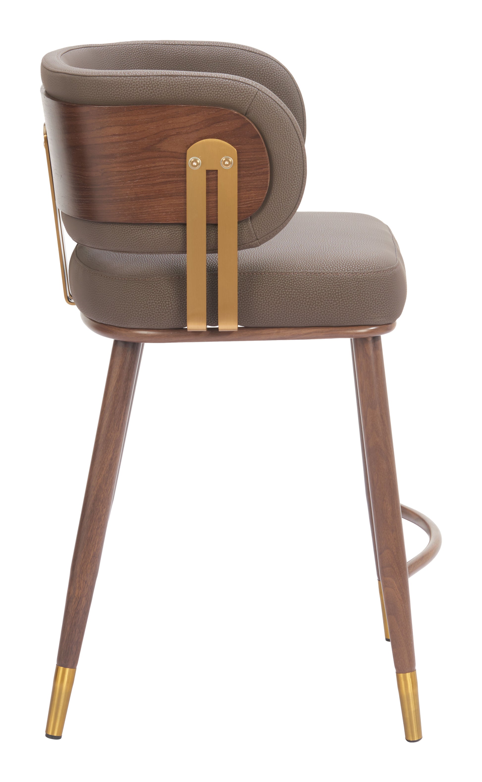 Brew Counter Stool Brown & Walnut style shot 1