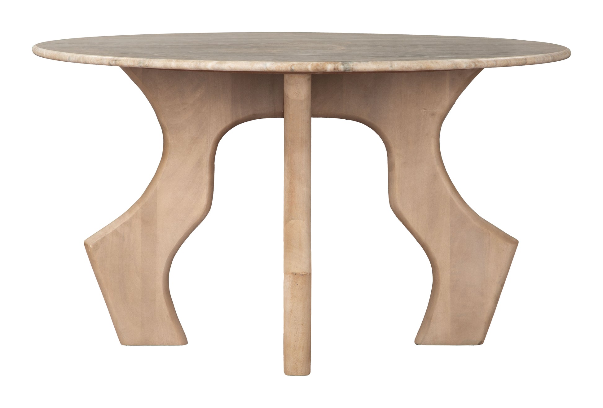 Eda Coffee Table White & Natural style shot 2