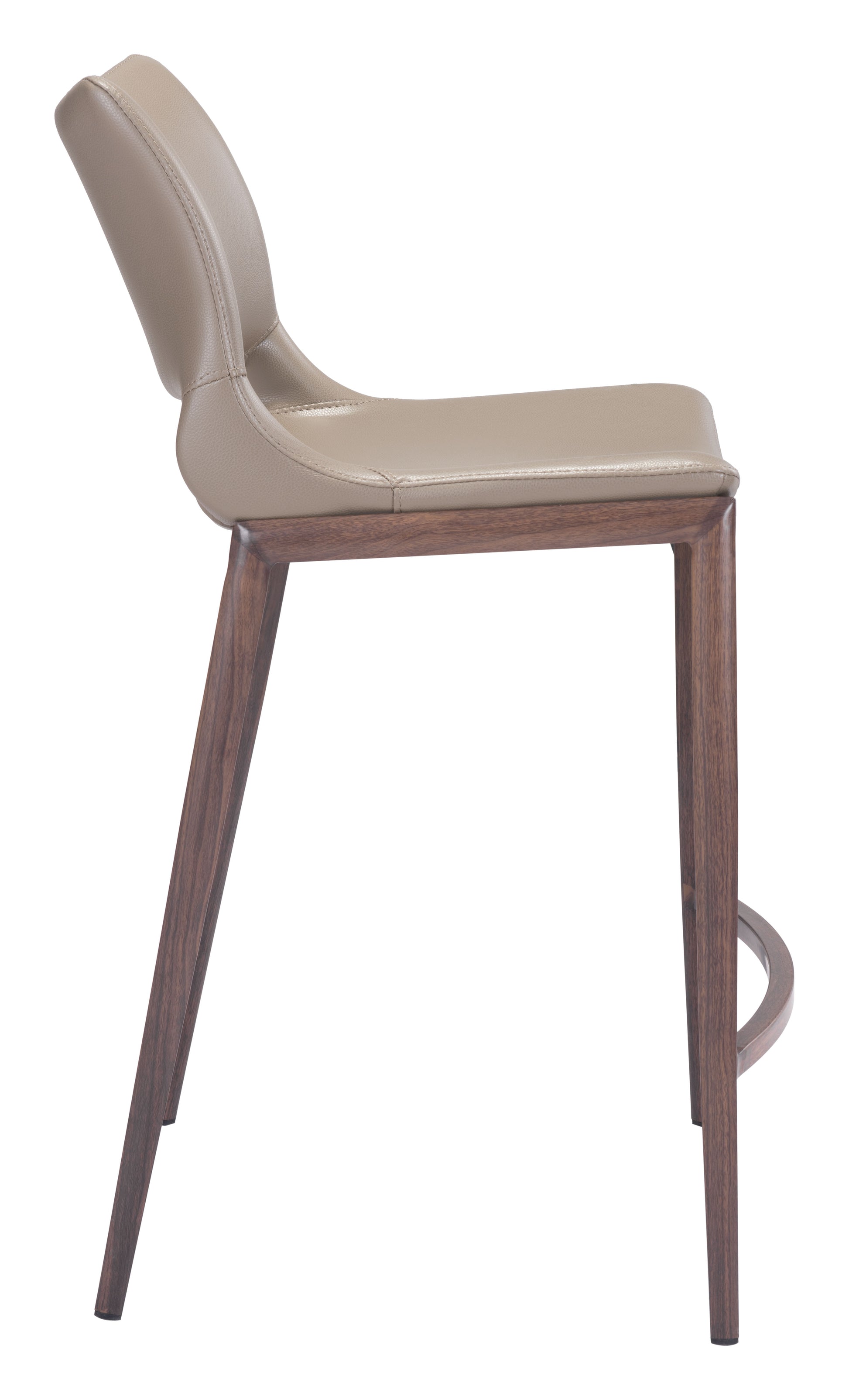 Ace Counter Stool (Set of 2) Brown & Walnut style shot 2