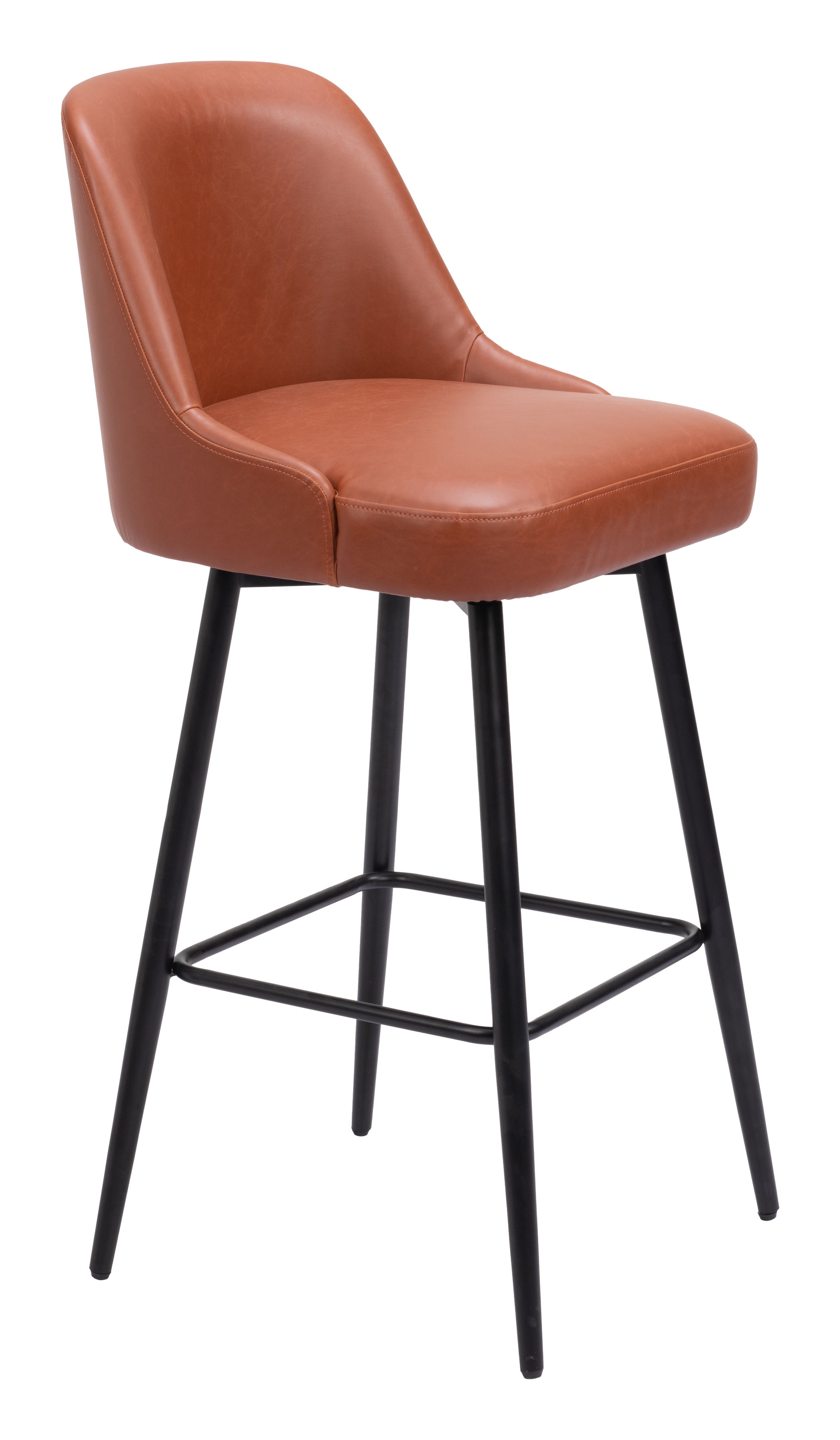 Keppel Swivel Barstool Brown style shot 1