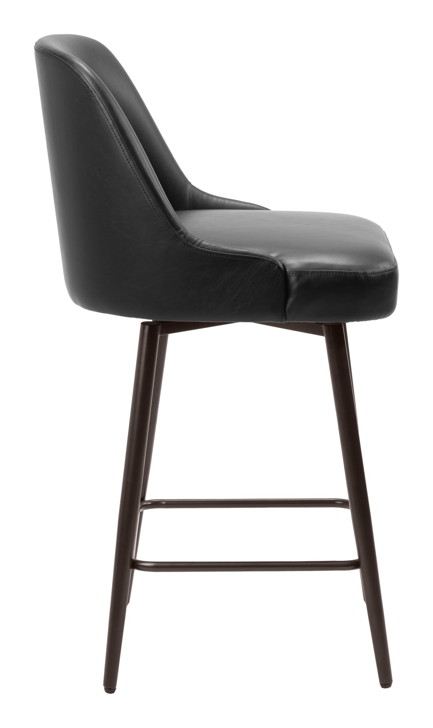 Keppel Swivel Counter Stool Black & Bronze style shot 2