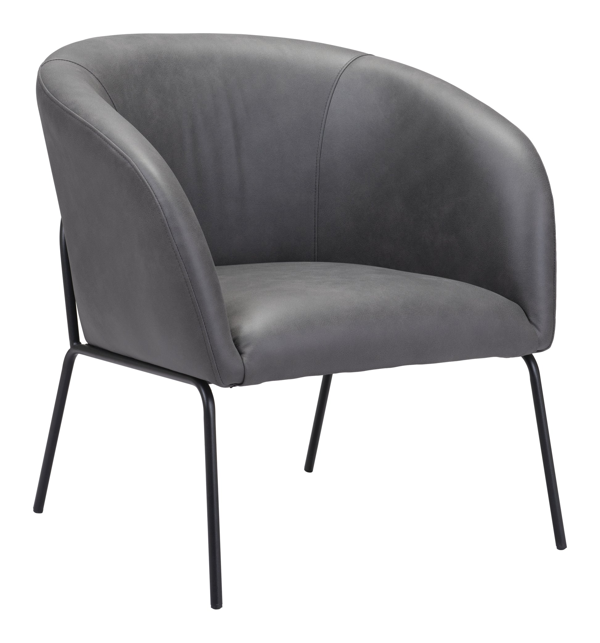 Quinten Accent Chair Vintage Gray style shot 2