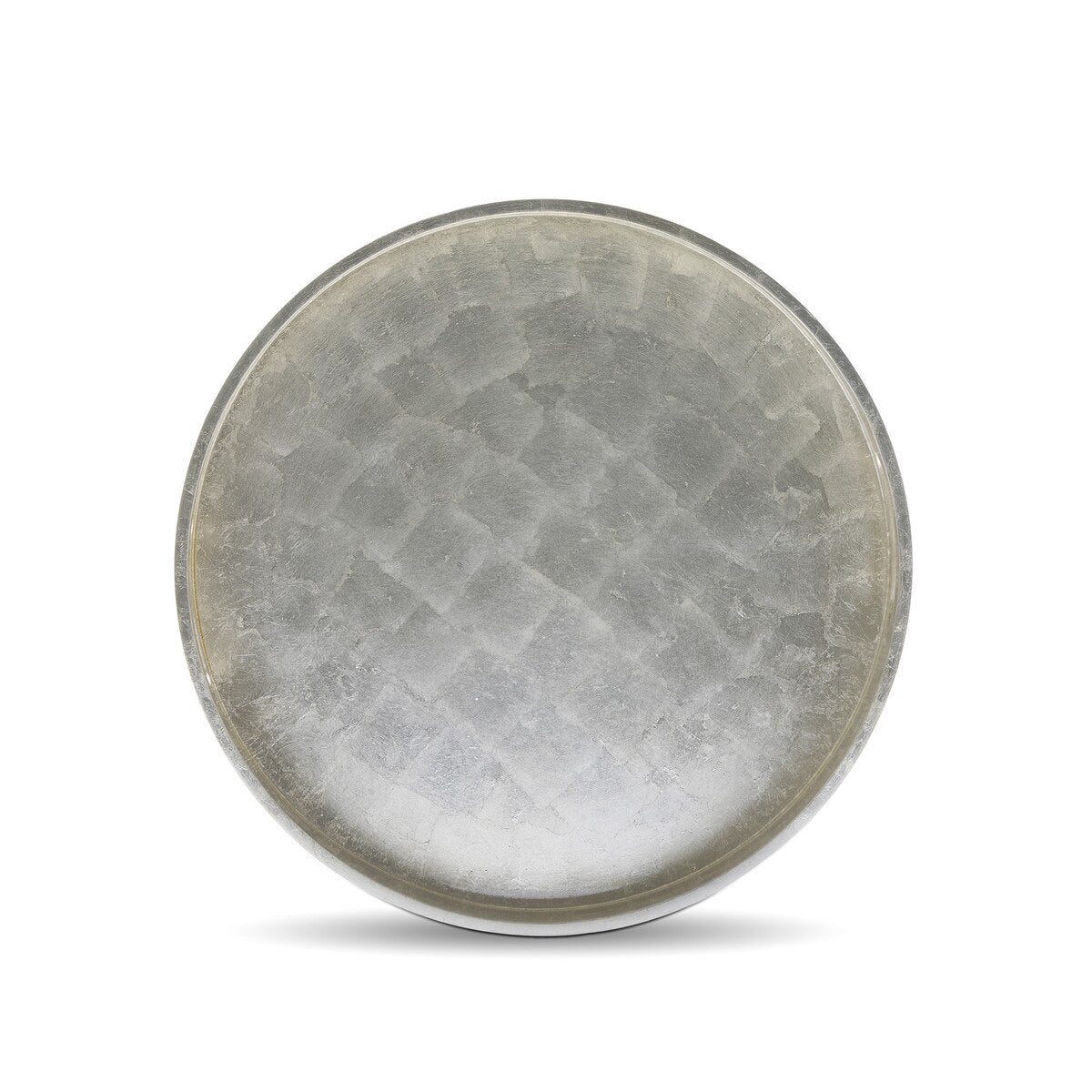 Great House Round Foiled Tray, Champagne Silver style shot 2