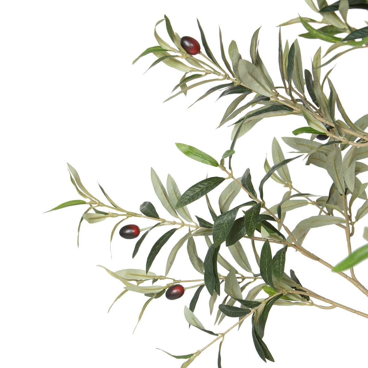 Faux Olive Tree with Weighted Black Pot, 78" style shot 2