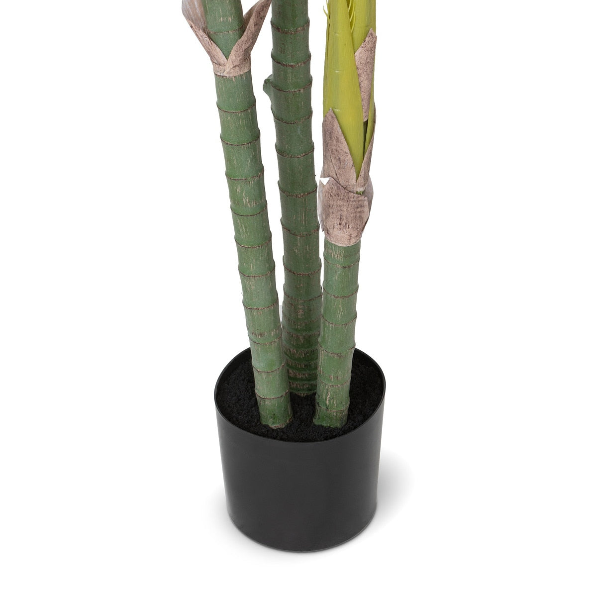 Faux Palm with Weighted Black Pot, 82" style shot 2