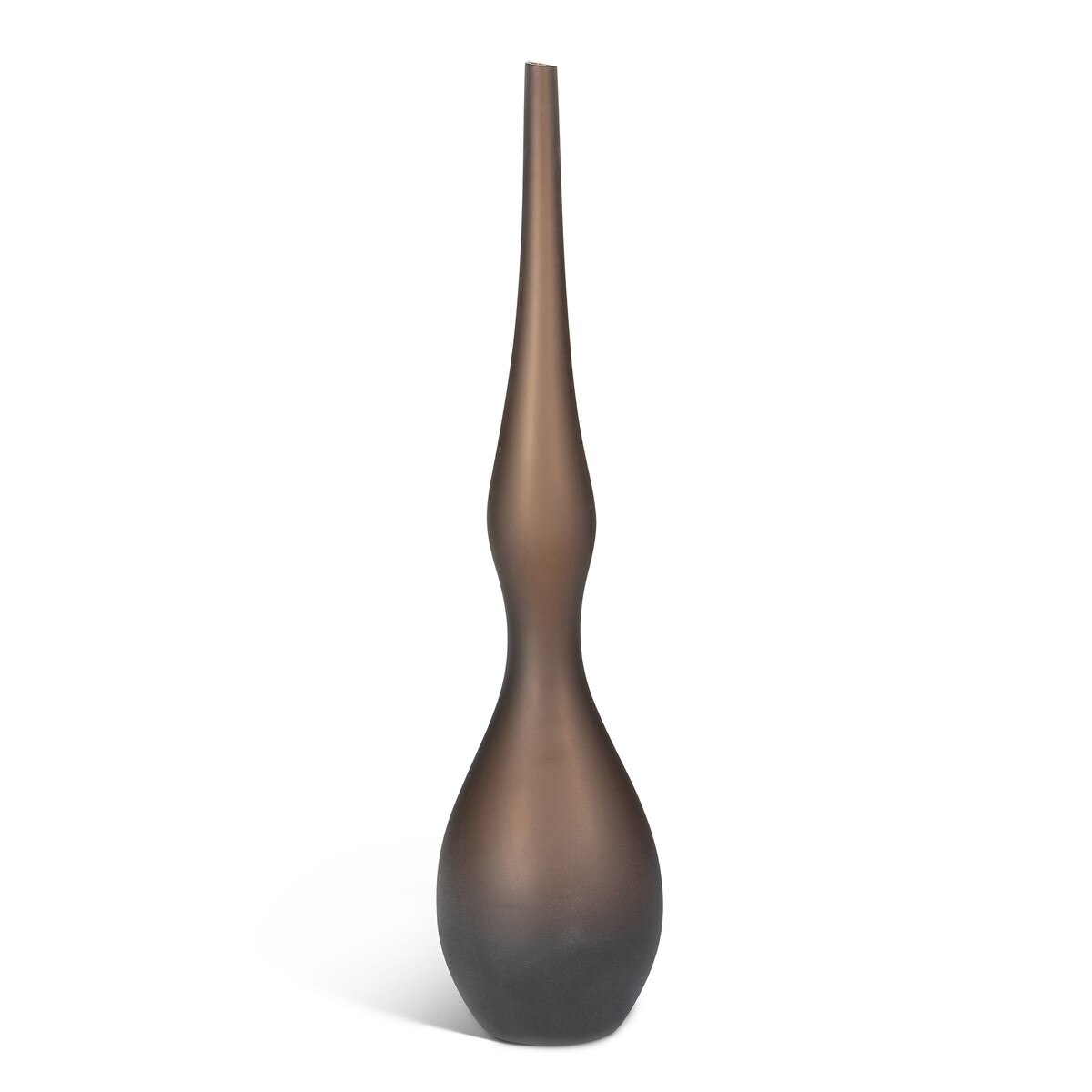 Luca Glass Vase, Coffee, Large style shot 1