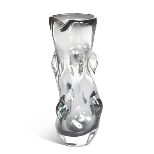 Serenity Glass Vase, Smoke, Large style shot 1