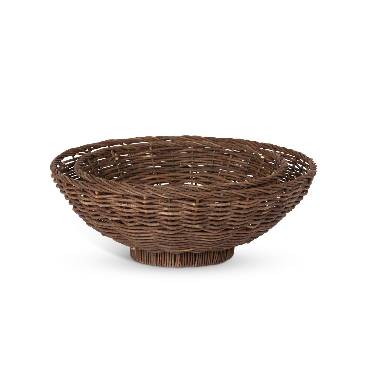 Island Palm Rattan Decorative Bowls, Set of 2 style shot 2