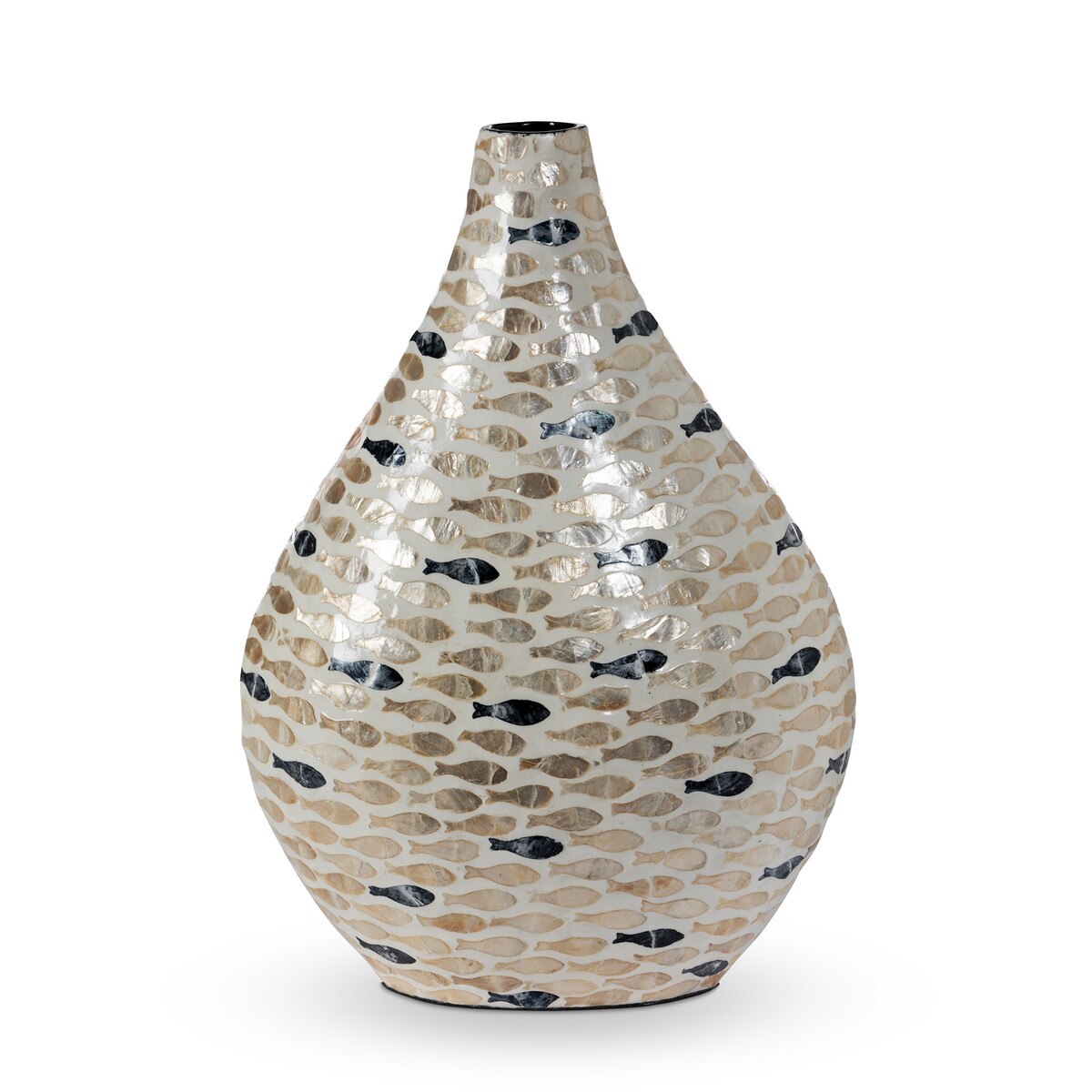 Capraia Coast Mosaic Vessel, Capiz, Nautical style shot 1