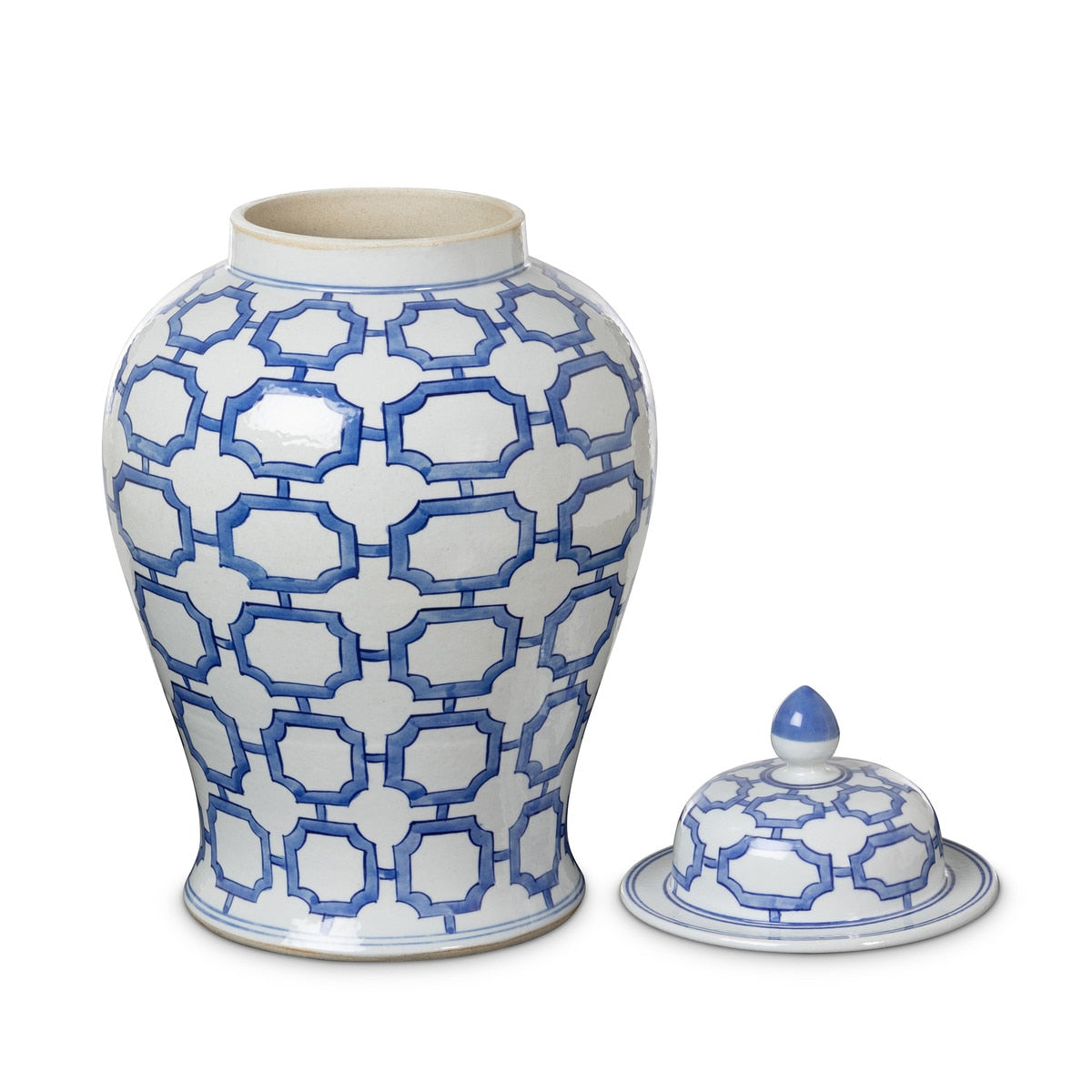 Imperial Ceramic Ginger Jar, Blue and White style shot 2