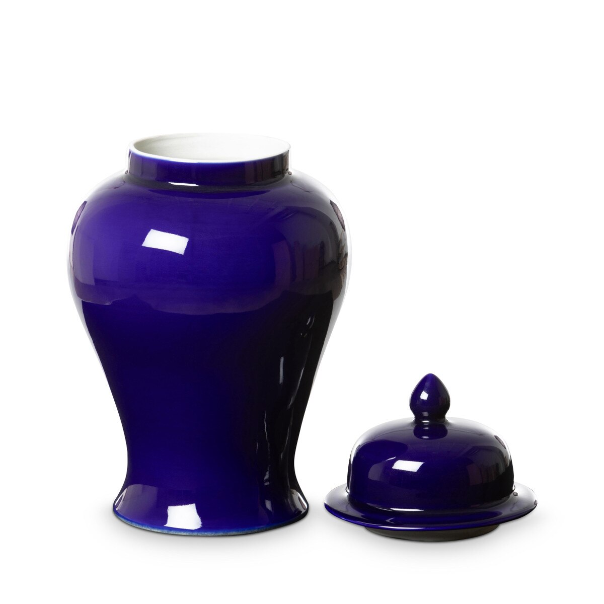 Imperial Ceramic Ginger Jar, Indigo, Large style shot 2
