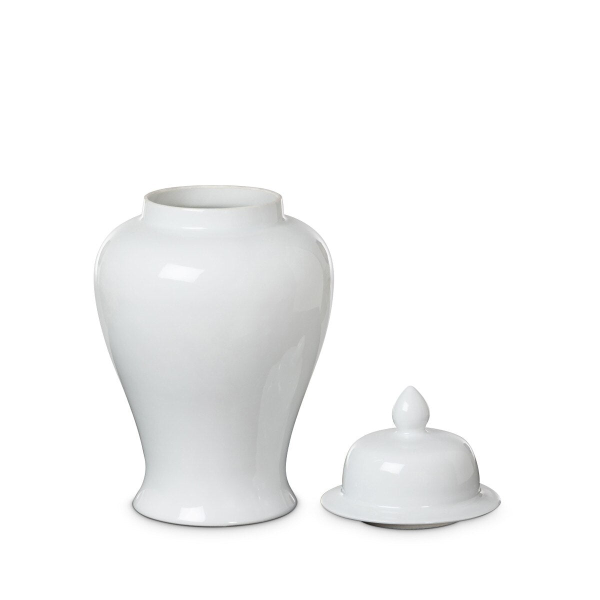 Imperial Ceramic Ginger Jar, Ivory, Small style shot 2
