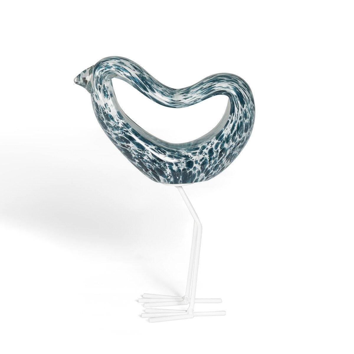 Indigo Glass Bird, Navy Blue, Large style shot 2