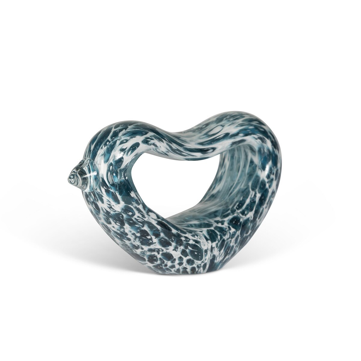 Indigo Glass Bird, Navy Blue, Small style shot 1