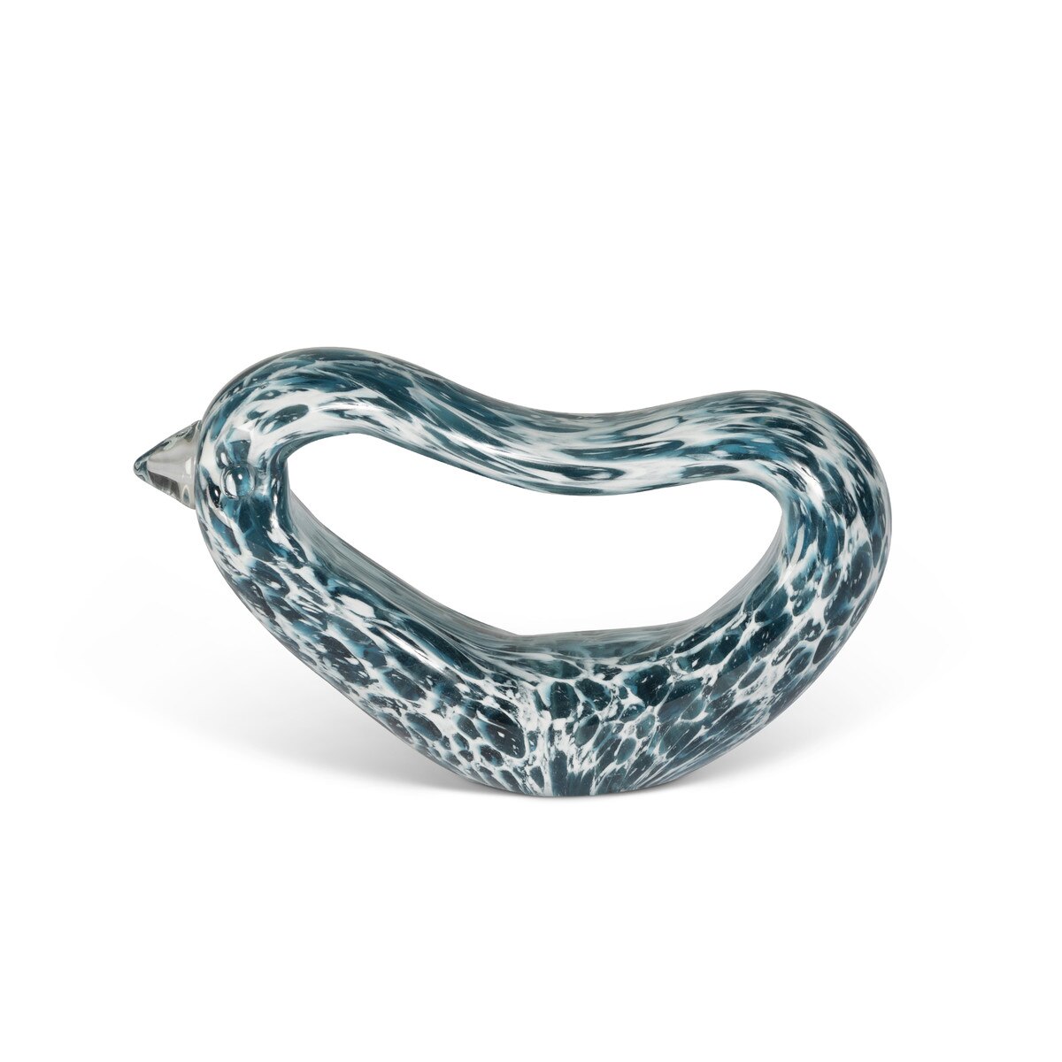 Indigo Glass Bird, Navy Blue, Small style shot 2
