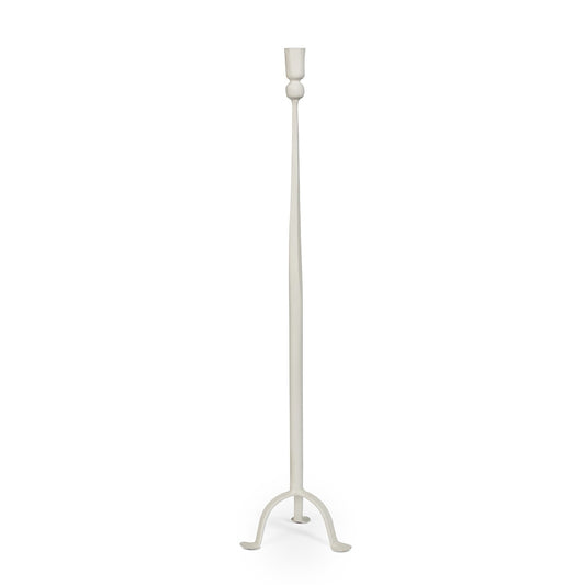 Timeless Taper Candle Holder, Cream, Large style shot 1