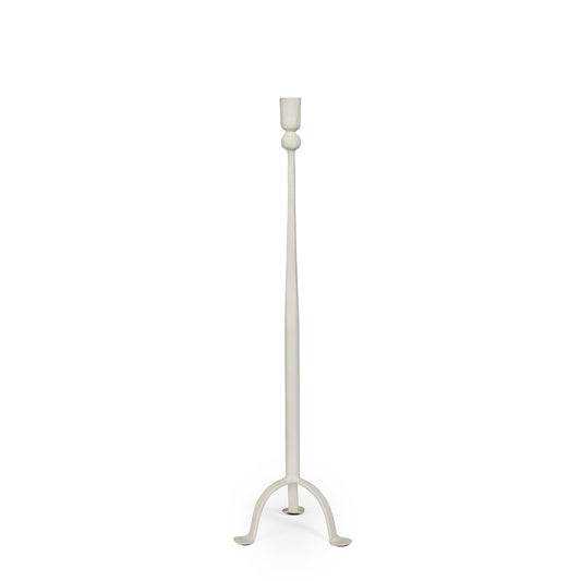 Timeless Taper Candle Holder, Cream, Medium style shot 1