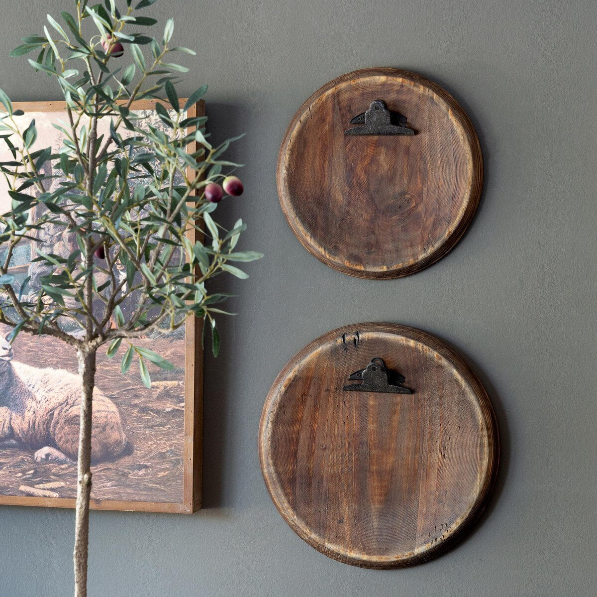 Barrel Top Hanging Photo Holder, Large style shot 1