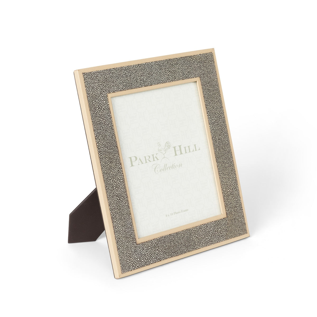Shagreen Pattern Leather Photo Frame, Large style shot 1