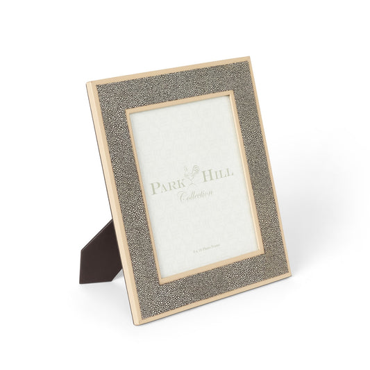 Shagreen Pattern Leather Photo Frame, Large style shot 1