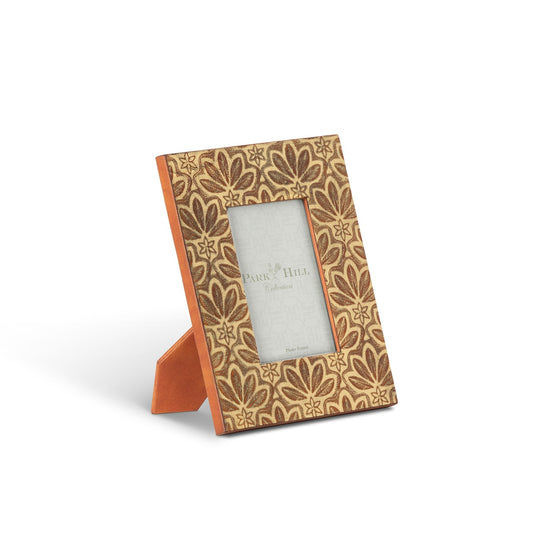 Lilith Gold Embossed Leather Frame style shot 1