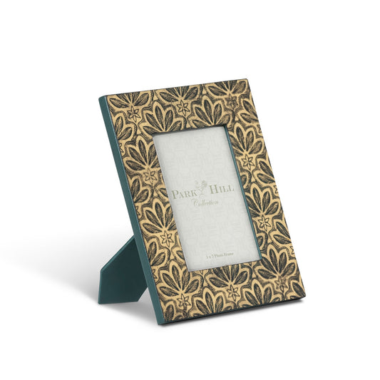 Lila Gold Embossed Leather Frame style shot 1