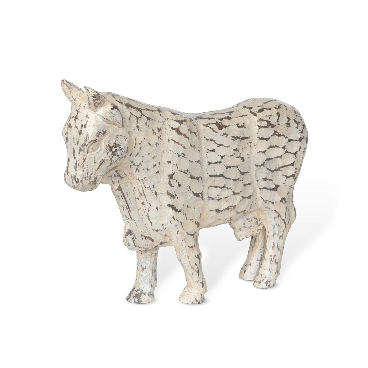 Carved Wood Folk Art Cow style shot 1