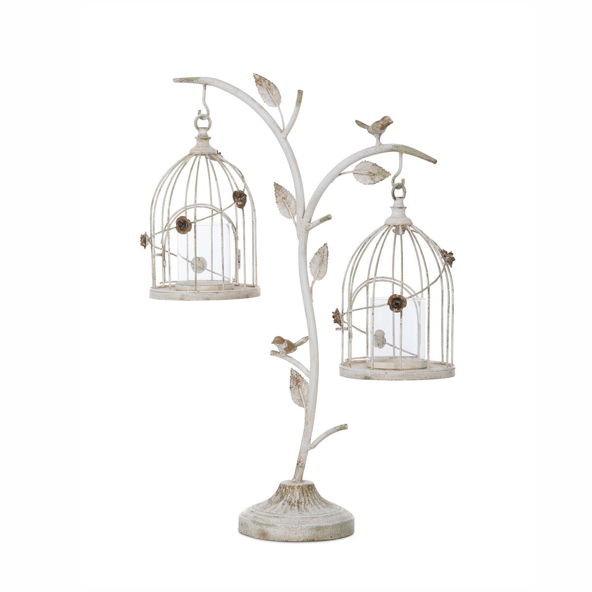 Iron Hanging Bird Cage Votive Holder style shot 2
