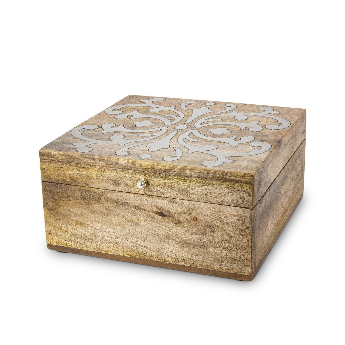 Heritage Inlay Wood Hinged Lidded Box style shot 1