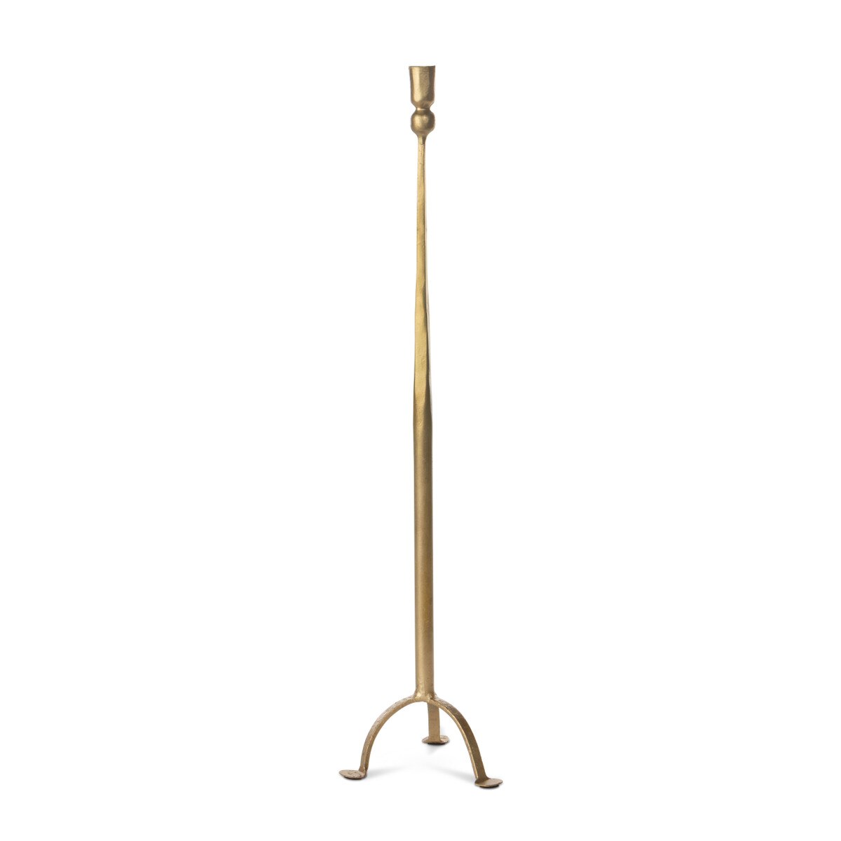 Antique Gold Iron Candlestick, 28" style shot 1