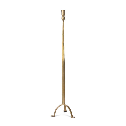 Antique Gold Iron Candlestick, 28" style shot 1
