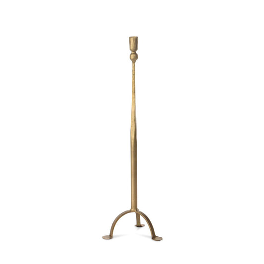 Antique Gold Iron Candlestick, 23" style shot 1