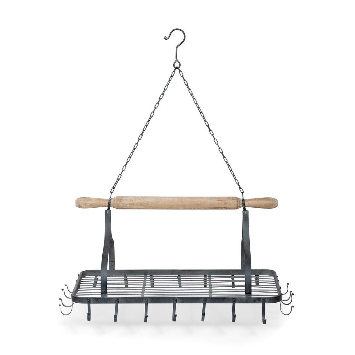 Hanging Rolling Pin Pot Rack style shot 2