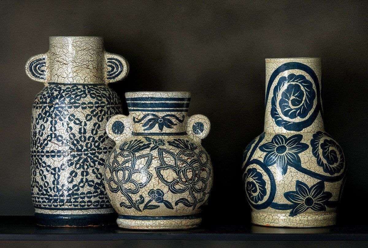 Delphine Tall Terracotta Vase style shot 2