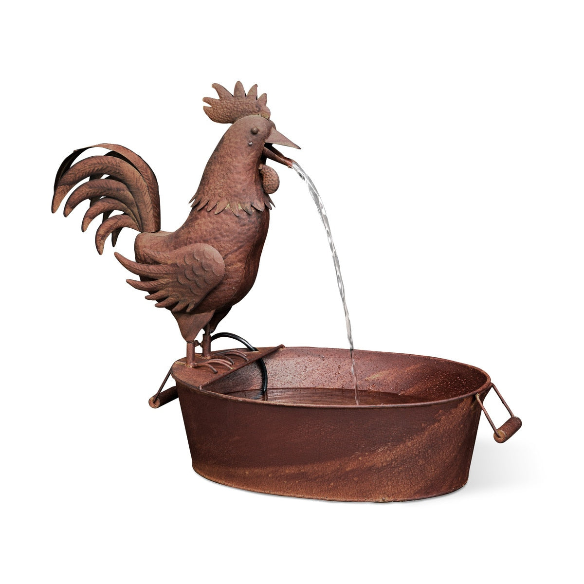 Folk Art Rooster Fountain style shot 1