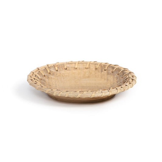 Rattan Lace Edged Charger, Small
