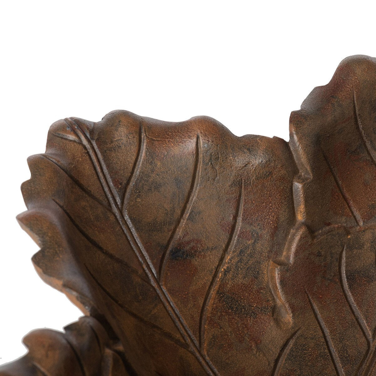 Cast Aluminum Grape Leaf Serving Bowl style shot 2