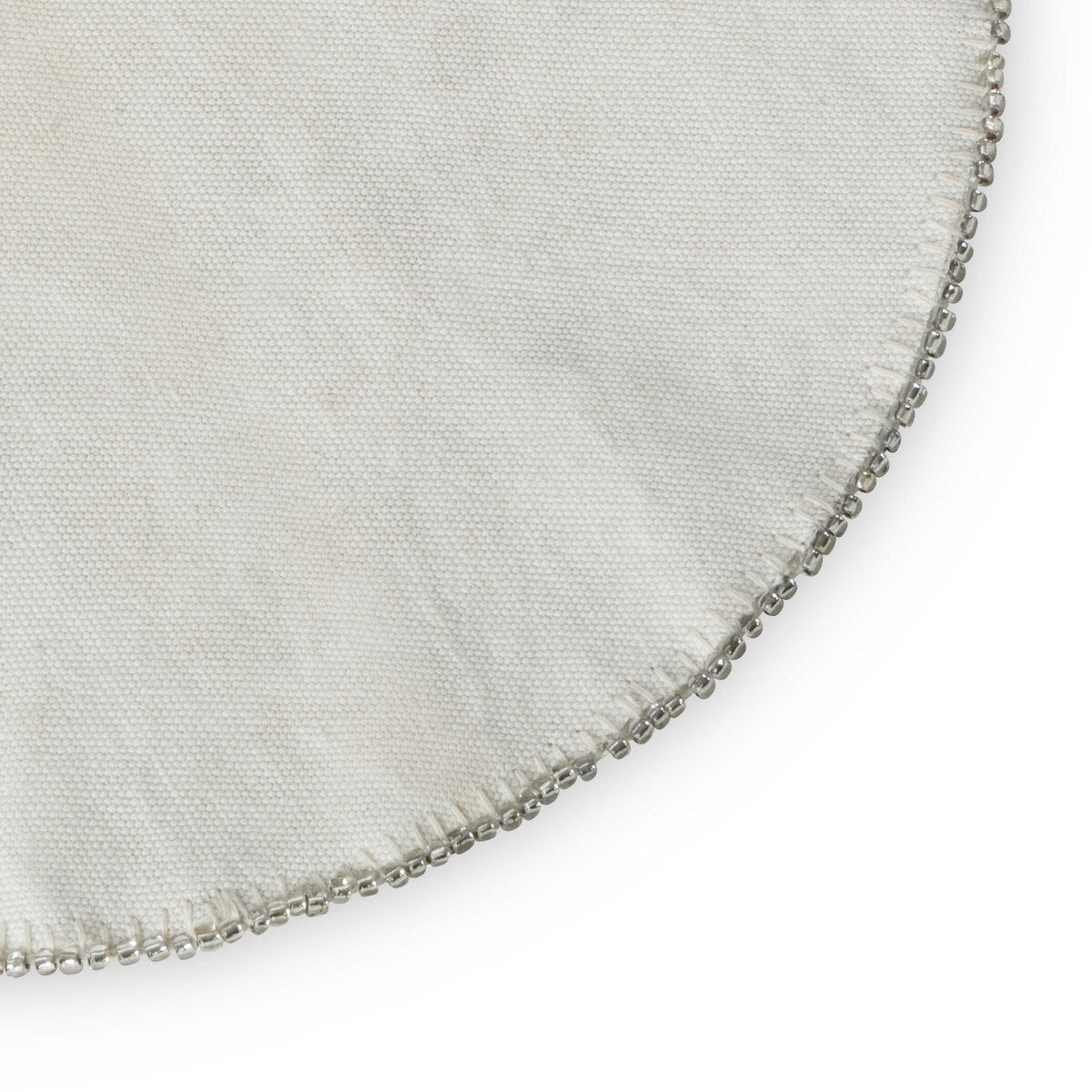 Upcycled Tent Canvas Beaded Mat style shot 2
