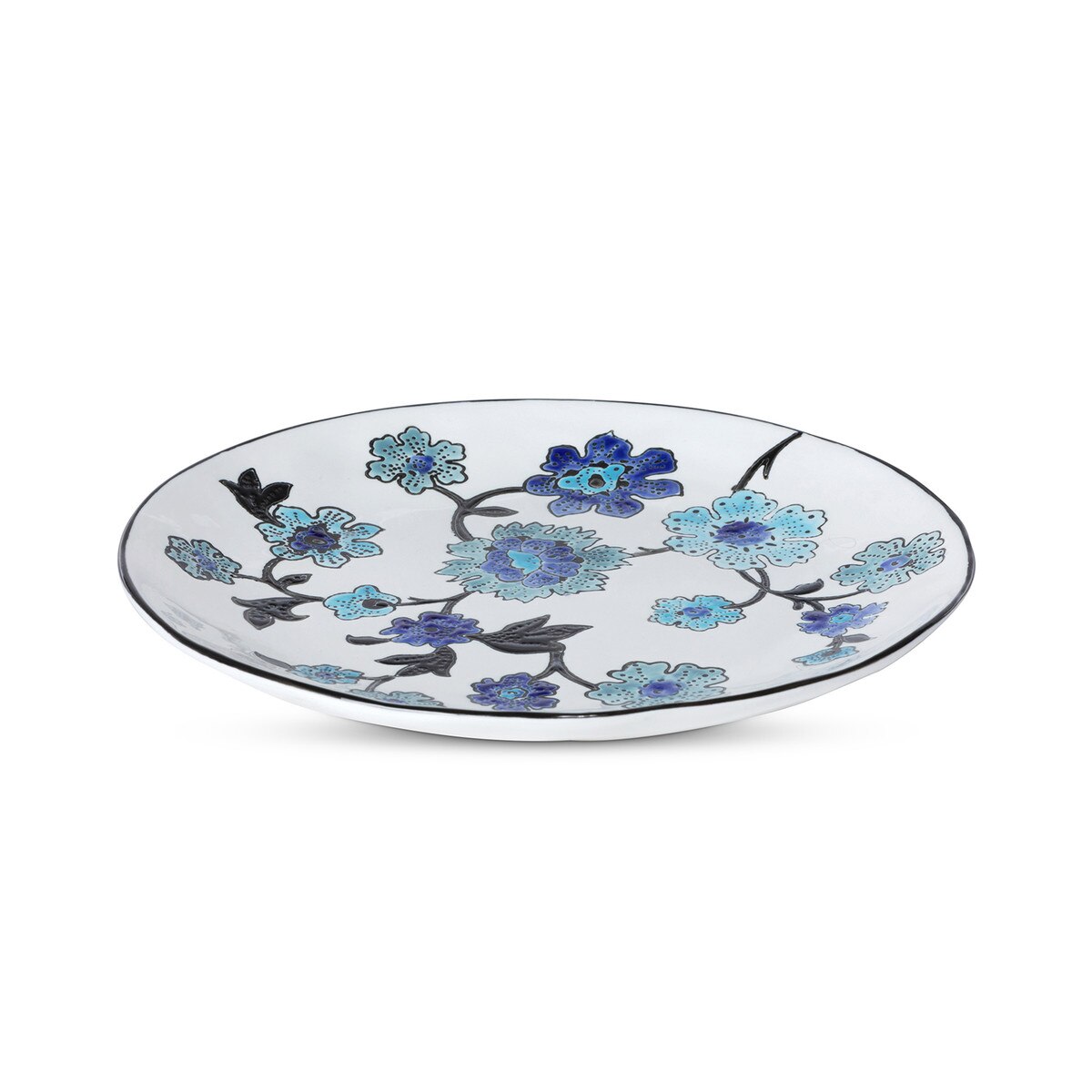 Periwinkle Vine Pattern Dinner Plate style shot 2