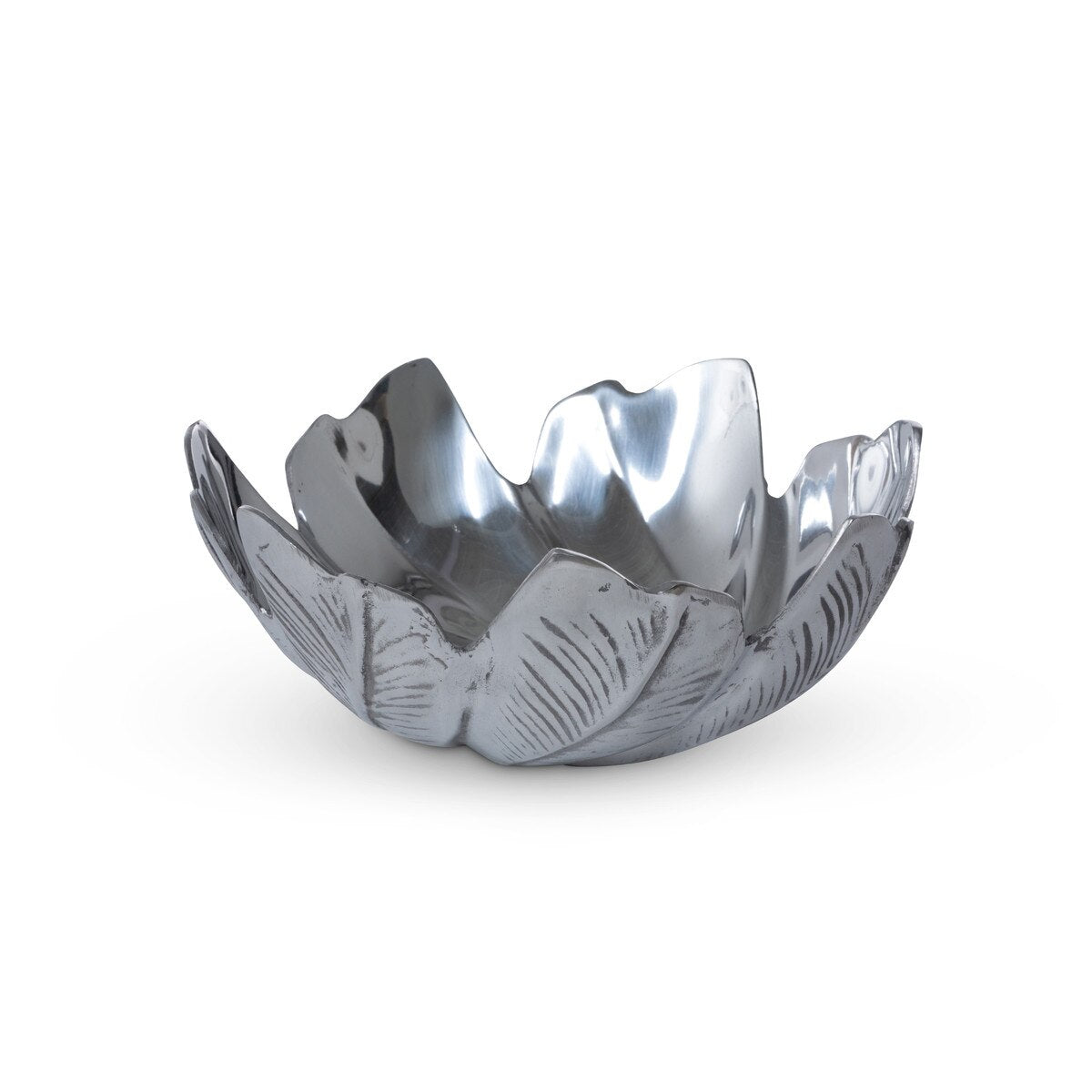 Philodendron Leaf Pewter Bowl style shot 1