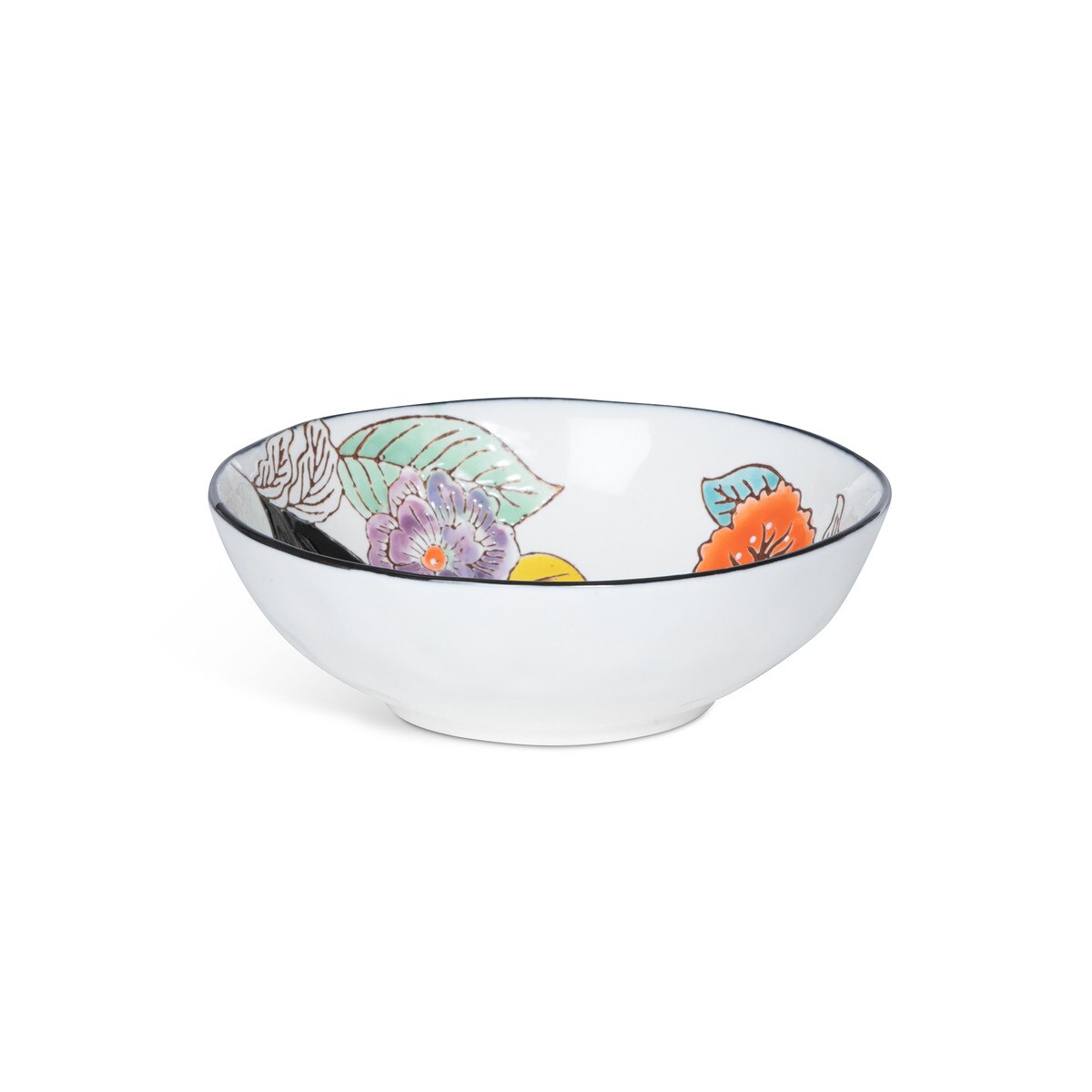 Poppy Garden Stoneware Pasta Bowl style shot 2