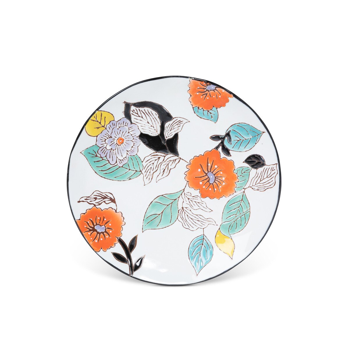 Poppy Garden Stoneware Salad Plate style shot 1