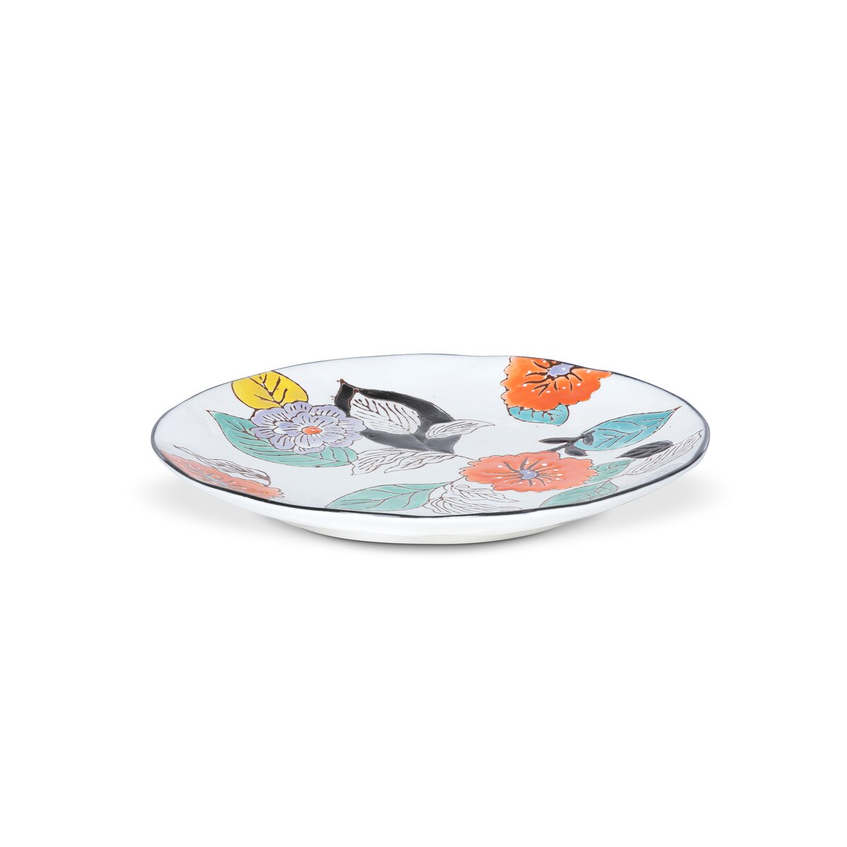 Poppy Garden Stoneware Salad Plate style shot 2