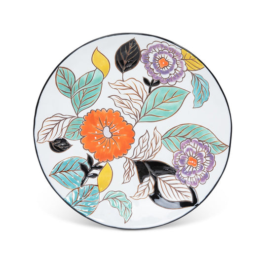Poppy Garden Stoneware Dinner Plate style shot 1