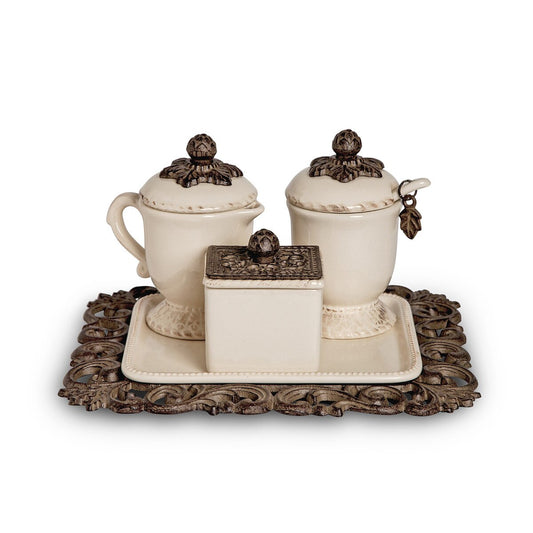 Acanthus Stoneware Coffee Service Set style shot 1