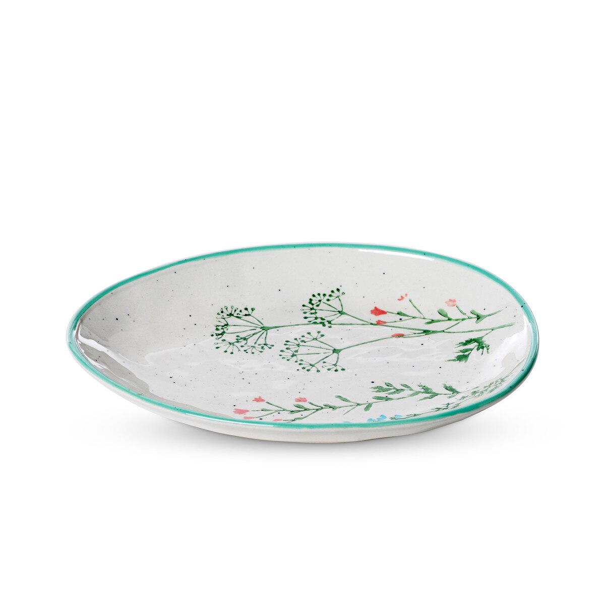 Spring Wildflower Egg Shaped Platter style shot 2