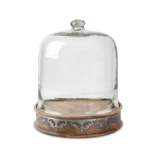 Heritage Inlay Wood Pastry Keeper, 17" style shot 1